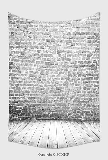 Amazon De Home Decor Wandteppich Weiss Leer Von Innen Vintage Raum Ohne Deckenleuchte Aus Grau Grunge