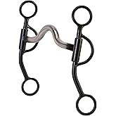 Weaver Leather Professional Thin Style Shank Bit with 5" Sweet Iron Medium Port Mouth