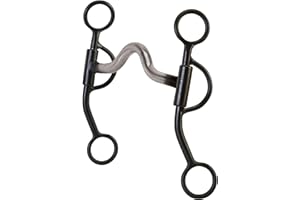 Weaver Leather Professional Thin Style Shank Bit Black, 7In Cheek