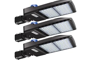 LEDMO 200 Watt LED Parking Lot Light - 26,000 Lumen - 5000K Bright White - Slip Fit - with Photocell - Brown Housing
