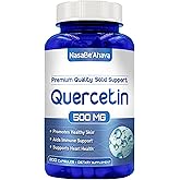 Quercetin 500mg Capsules | Vegan Friendly Quercetin Dihydrate High Potency Antioxidant Supplement for Skin Heart and Immune Support | Gluten-Free | Made in the USA in GMP Facilities (200 Servings)