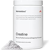 Momentous Creatine Monohydrate Powder - Creatine Powder - Supports Strength, Lean Muscle, & Recovery for Men & Women - NSF Certified for Sport - 5 g per Serving - 90 Servings