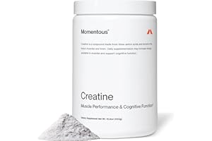 Momentous Creatine Monohydrate Powder - Creatine Powder - Supports Strength, Lean Muscle, & Recovery for Men & Women - NSF Certified for Sport - 5 g per Serving - 90 Servings