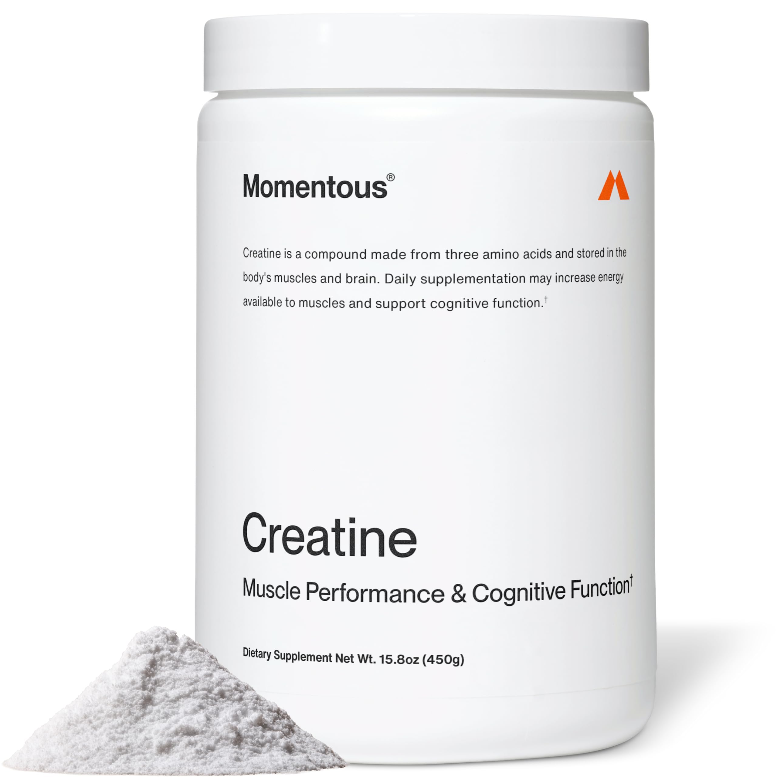 Momentous Creatine Monohydrate Powder, 5g per Serving, Unflavored