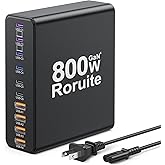 800W USB C Charging Station, 120W PD GaN5 Super Fast USB C Charger Block-10 Port, Type C for PC Laptop MacBook Pro/Air Charger Compatible with iPhone 17 16 15 14 13 12 Pro Max, iPad, Galaxy (Black)