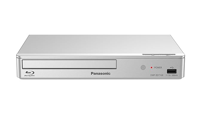 Panasonic DMP-BDT168EG Kompakter 3D Blu-ray Player (Full HD Upscaling, Internet Apps, LAN-Anschluss, USB, MKV-Playback) silbe