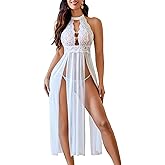 Avidlove Women Lingerie Lace Babydoll Nightdress Sexy Chemise Nightgown V Neck Nightdress Sleepwear