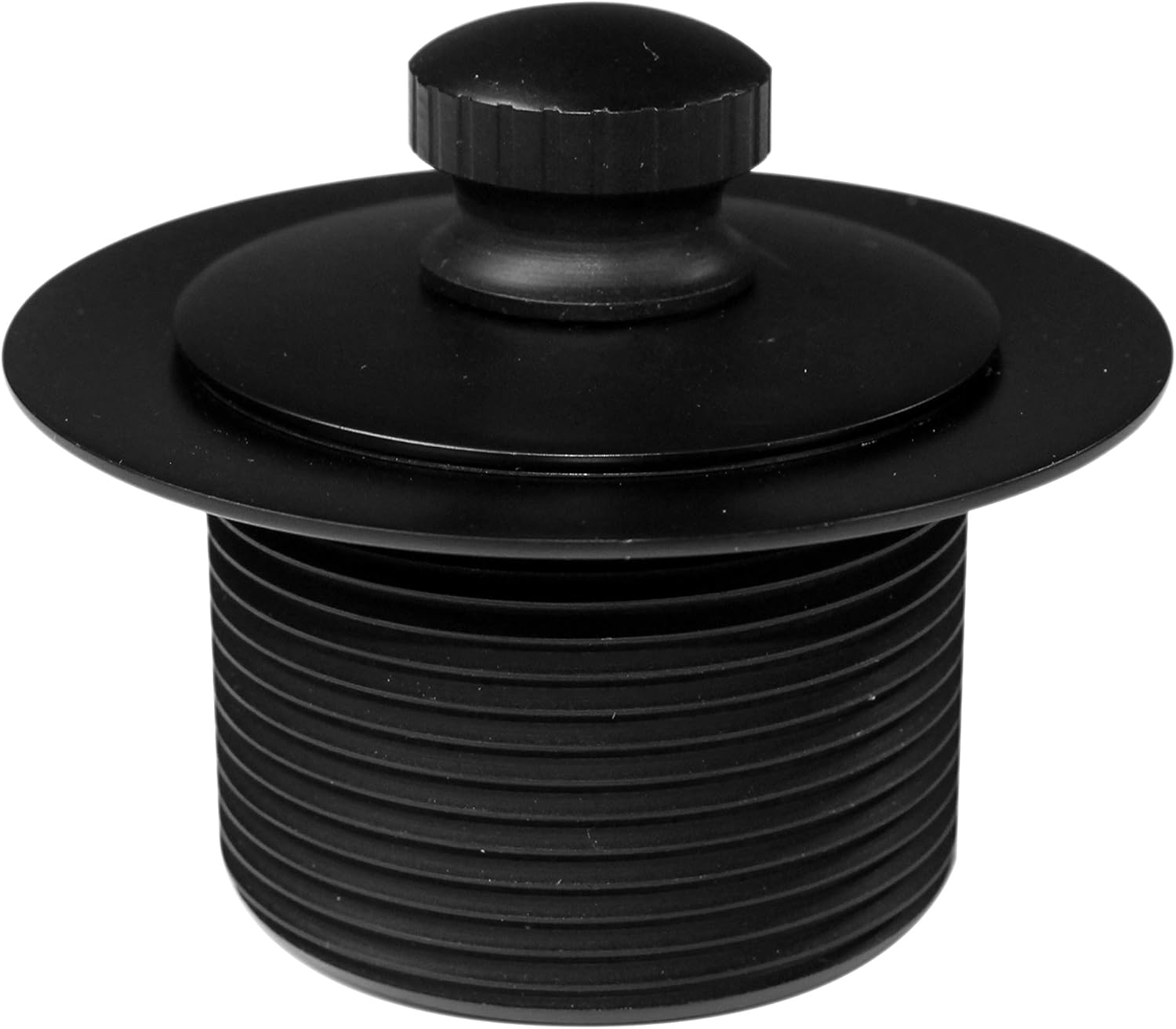 Westbrass Pull & Drain Sch. 40 PVC Bath Waste with One-Hole Top Elbow, Matte Black, D49721-62 - - 