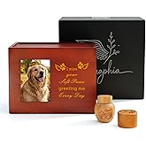 Seraphia - Pet urns for Dogs | 3-in-1| Urn for Dog Ashes Large | Pet Memorial with Photo Frame | Secure Lock | Plus a Small urn for Ashes and a Container for Hair | Dog Urn
