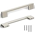 Southern Hills Brushed Nickel Cabinet Pulls - 128mm - Satin Nickel Drawer Handles, Modern Kitchen Cabinet Handles, Silver Kitchen Handles for Cabinets and Drawer Pulls, Cupboard Door Hardware
