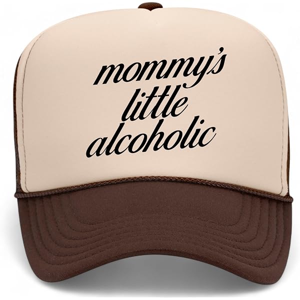 "Mommy's Little Alcoholic" Funny Snapback Trucker Hat - Premium Meme Hat For Men & Women