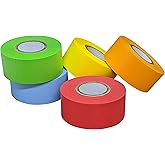 Lab Labeling Tape Variety Pack, 500 Inches Long x 1 Inch Width, 1 Inch Diameter Core [5 Rolls of Assorted Colors] for Color Coding and Marking