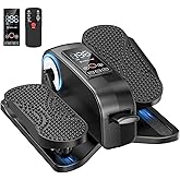 Under Desk Elliptical Machine for Senior Mini Elliptical Leg Exerciser with Remote Quiet Portable Electric Seated Foot Pedal Exerciser for Home Office
