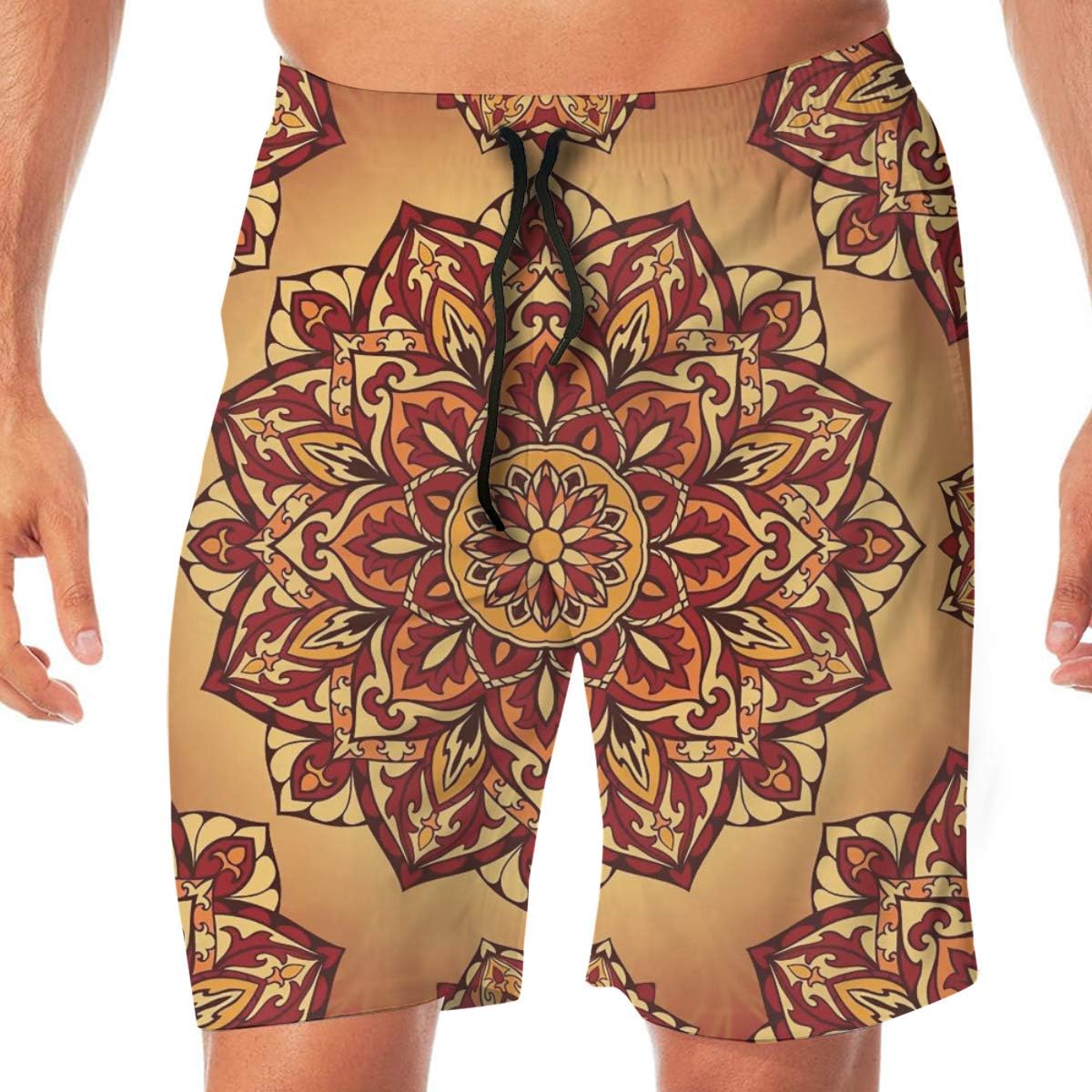 pattern swim trunks