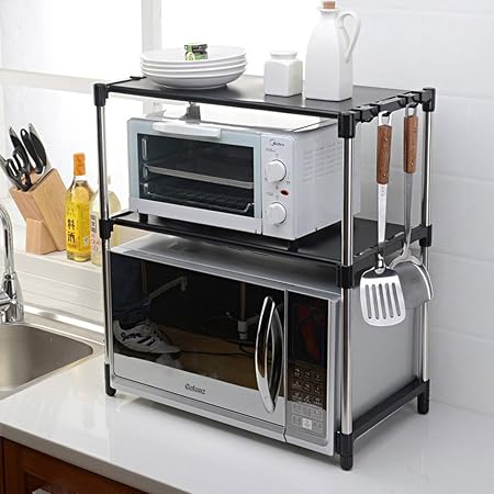 PENGFEI Estantes para soportes Estantería Cocina Baldas Horno ...