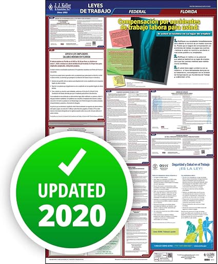 Amazon Com 2020 Florida Labor Law Poster All In One Osha