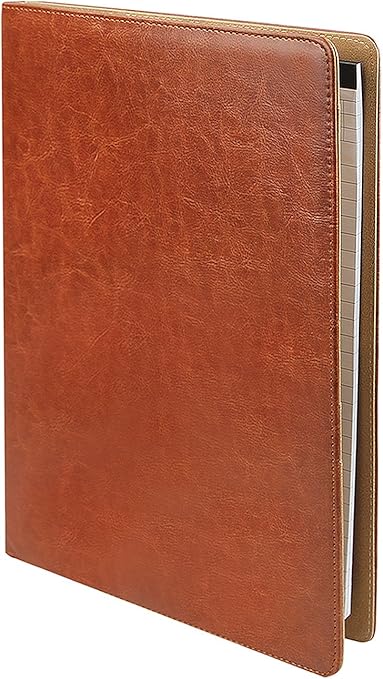 Amazon A4 クリップボード 2つ折り おしゃれ 革製 ビジネス手帳