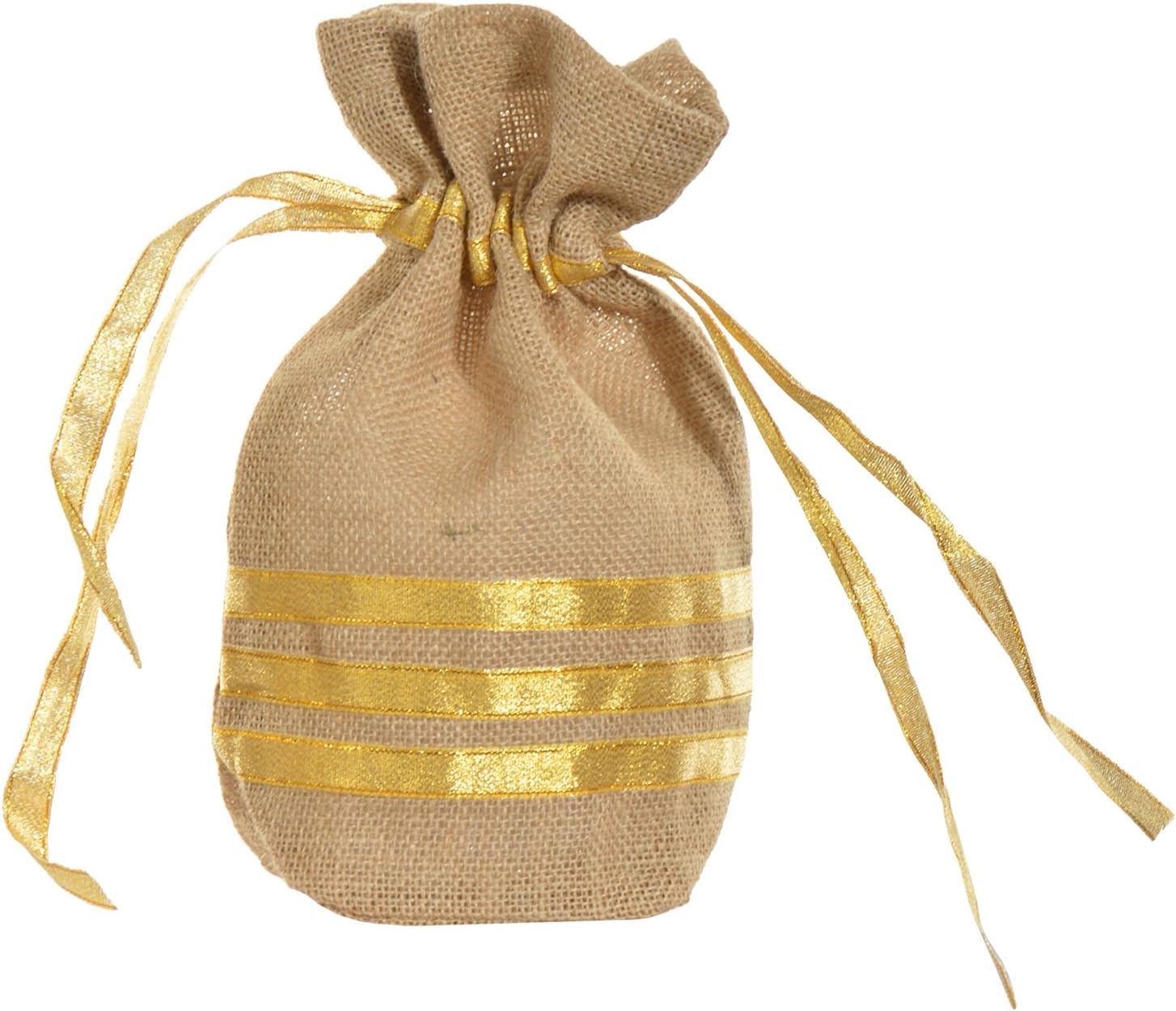 KOHL Women's Gold Colored Jute Potlis