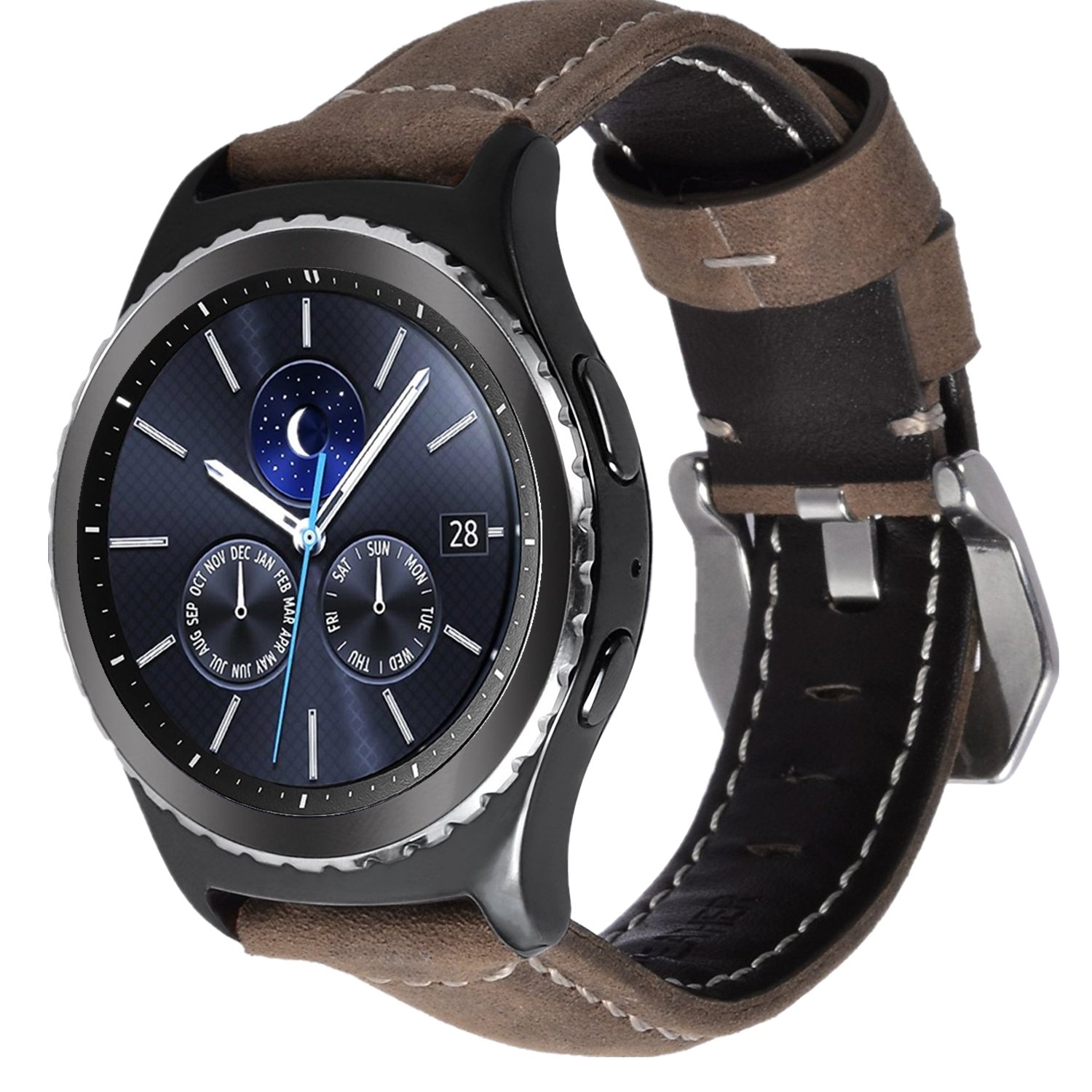 Amazon.com: Lwsengme 20mm&22mm Quick Release Watch Leather ...