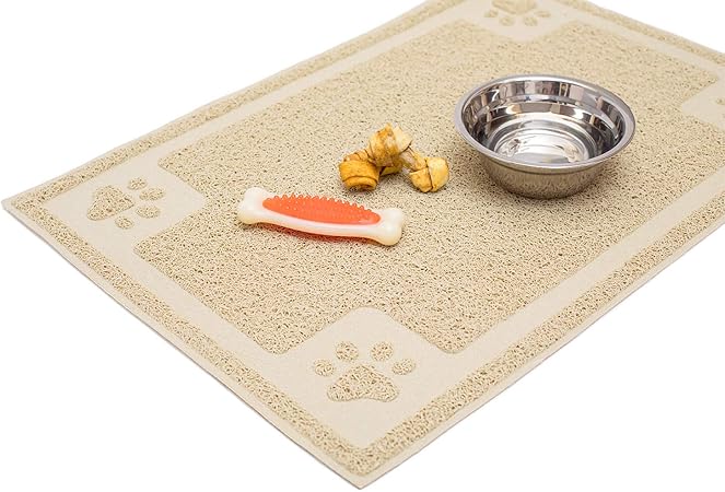 absorbent dog bowl mat