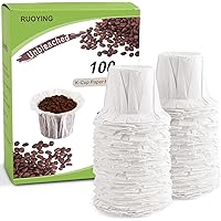 K cup Coffee Paper Filters with Lid Disposable for Keurig Reusable K Cup Filters, Disposable Keurig K Cup Filters, Fits…
