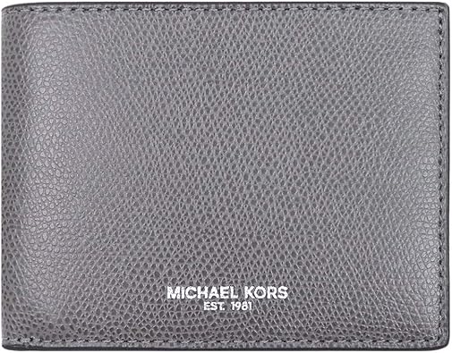 Amazon マイケルコース Michael Kors 財布 二つ折り財布 36t7lwrf5l グレー レザー スリム 二つ折り財布 メンズ アウトレット品 ブランド 並行輸入品 Michael Kors マイケルコース 財布
