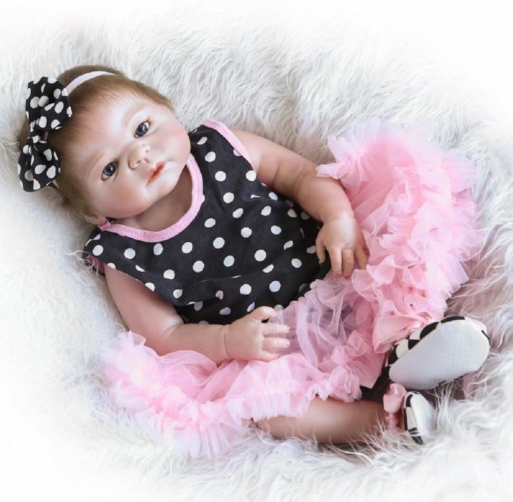 HOOMAI 20inch Lifelike babies reborn doll girl full body silicone baby Realistic toddlers that look real open eyes magnetic toys