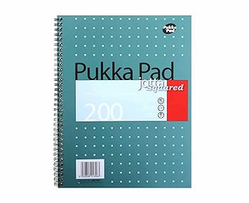 Pukka Pad Jotta, kariert DIN A4 200 Seiten 3 Stück