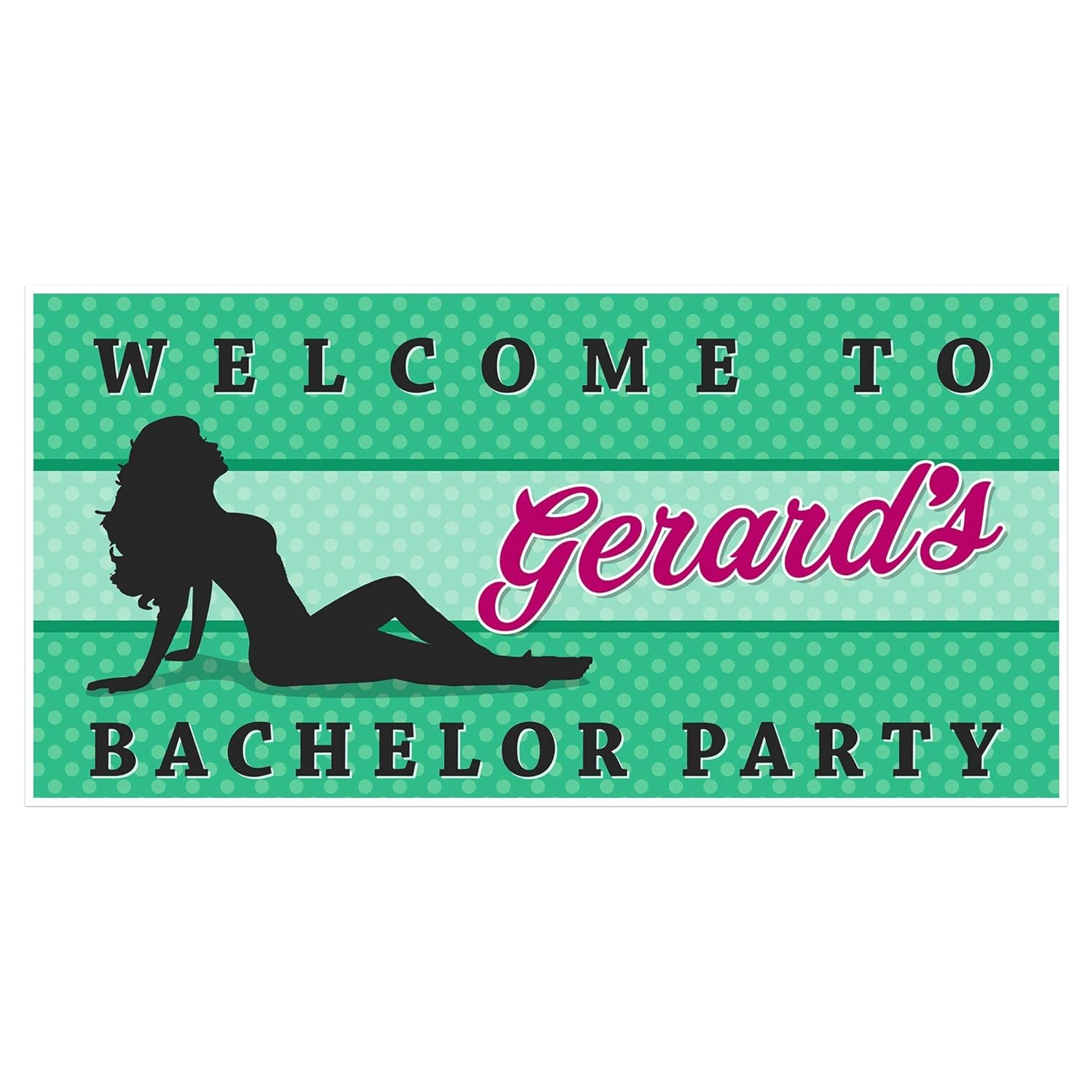 Bachelor Party Personalized Banner Handmade