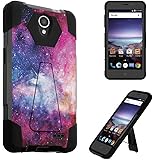 ZTE Prestige 2 Case, ZTE ZFive 2 LTE Case, DuroCase Transforma Kickstand Bumper Case for ZTE Prestige2 N9136 / ZTE ZFive2 LTE Z836BL Z837VL - (Unicorn Galaxy)