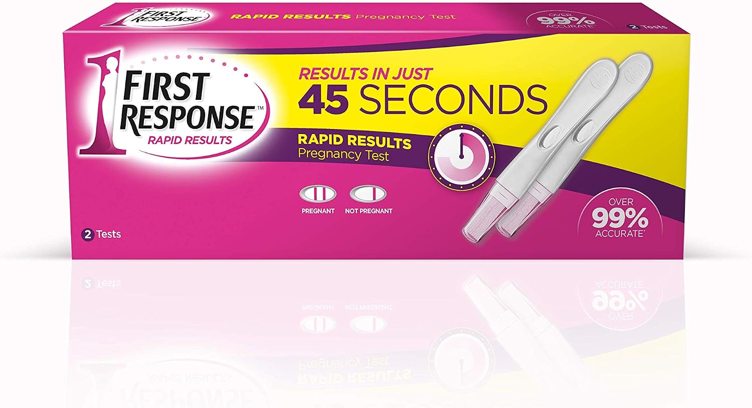 First Response Rapid Result Pregnancy Test, Pack of 2, 2 Count (Pack of 1)