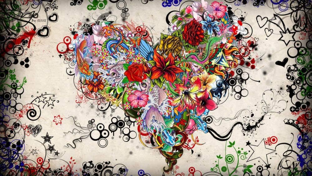 MSCLY 1500 Piece Jigsaw Puzzles for Adults,Flower Heart,Adults and Kids Puzzle Sets for Family, Educational Games, Brain Puzzle Gifts