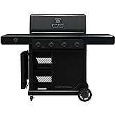 Charbroil Pro Series with Amplifire Infrared Technology 4-Burner Propane Gas Grill Cabinet with Side Burner, Black - 46328102
