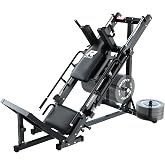 RitFit Leg Press Hack Squat Machine with Linear Bearing, 1200LB Capacity | Alloy Steel Frame with 5+3 Adjustable Angles, Diamond Footplate, Weight Storage and 1200LB Capacity for Home Gym