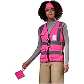 A-SAFETY High Vis Safety Vest for Women - Reflective Strips, Multi-Pockets, Zipper Closure