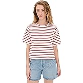 Madewell Women's Everyday Boxy Crop Tee in Stripe