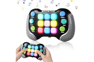 AIQI 2024 New Fast Push Game Light Up Pop Fidget Toys,Its Electronic Handheld Game for Kids Teens Adults,Youth Quick Push Buttons Gamepad,Xmas Birthday Gifts Toys for Boys Girls,Ages 3 and Up(Black)