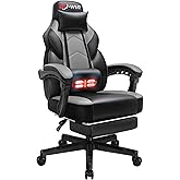 Shintenchi Gaming Chair, Computer Chair with Footrest and Lumbar Support,Video Game Chair Height Adjustable,Racing Style Comp