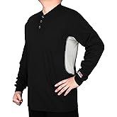 BOCOMAL FR Shirts Summer Vented Mesh Breathable Henley Shirt 5.5oz Flame Resistant CAT2 Work Clothing