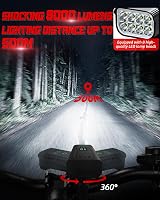 Victoper Bike Lights Front And Back 8000 Lumen USB Rechargeable 5 Modes view 2