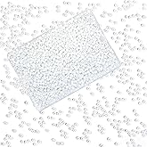 TOAOB 1500pcs 3mm White Seed Beads Opaque Glass Round Small Pony Bead Spacer Beads with Beading Pin for Beading Weaving Earrings Bracelets Necklaces Eyeglass Chain Art Crafts Jewelry Making