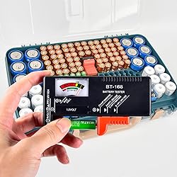 Battery Storage Organizer Case Holder Box with