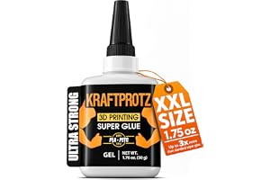 3D Printing Super Glue Gel 1.75 oz - PLA ABS PETG TPU Instant Adhesive | non dri