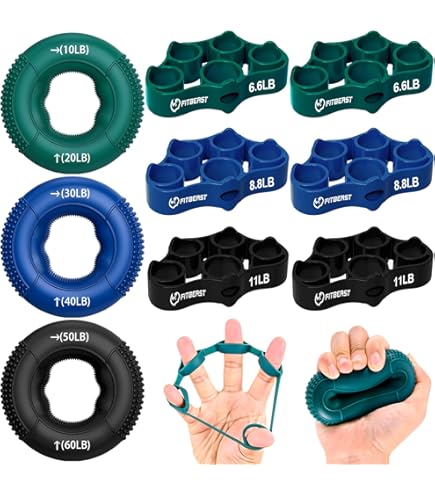 Fitense Kit De 4 Barres Flexibles Pour Thérapie Physique Et Rééducation – Idéal Pour Tendinites, Coude De Tennis Ou De Golfeur