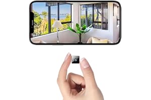 TERURA Mini Wireless Security Camera, Small Home WiFi 1080P Micro HD Magnetic Nanny Cam with Motion Detection, Cloud & SD Storage, Night Vision, Tiny Cameras for Home Pet Baby Office Indoor Outdoor