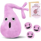 WinnerWhy 5 Pcs Gallbladder Plush Stuffed Surgery Recovery Gift,Purple | Includes Organ with Gallstones and Card, Medical Gag Present for Cholecystectomy Patients, Soft Huggable Recovery Keepsake