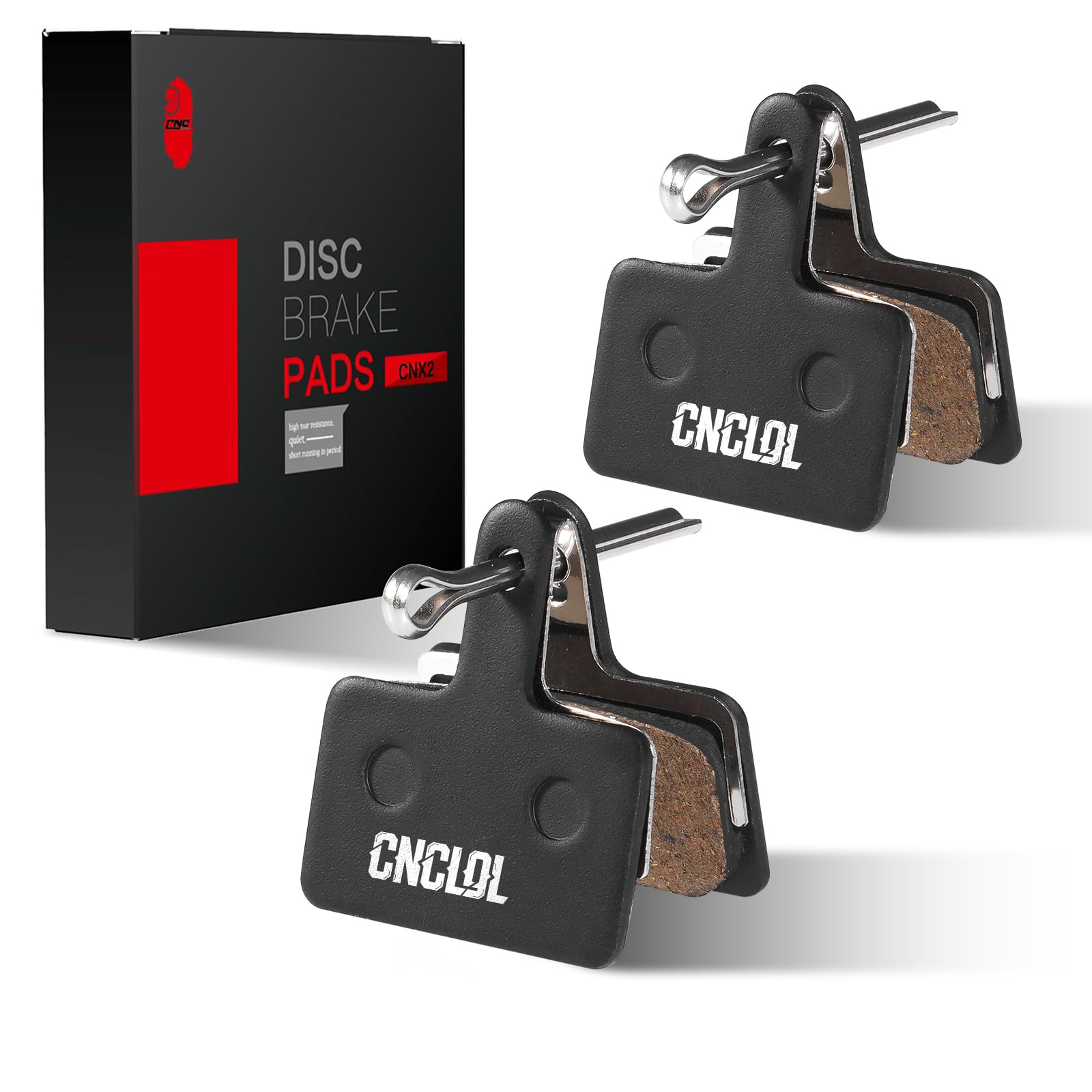 CNCLOL Bike Brake Pads For Shimano B01S B03S B05S M315 M355 M365 M375 M395 M445 M446 M447 M486 M495 M515 M525 M585 M615 M675,Bicycle Disc Brake Pads For Shimano mt200 Tektro TRP r180p/s.Resin(2 pairs)