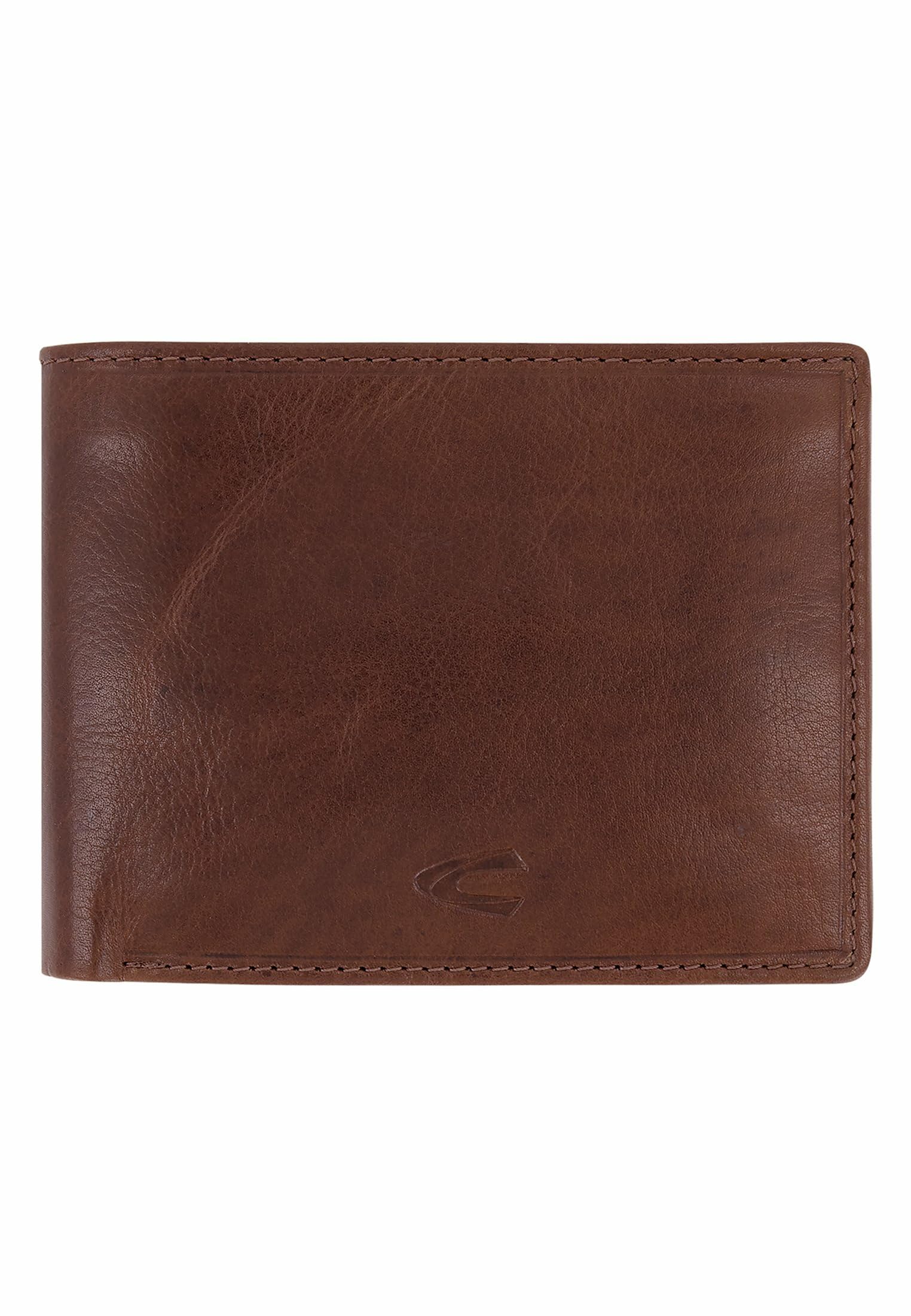 camel active, Como Men's Landscape Wallet, Cognac, 13 x 2 x 10, Neck Pouch