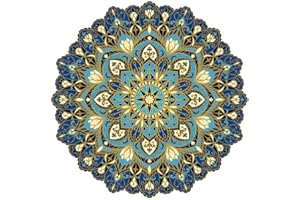CUSTOM MOSAICS, INC. Cosmic Bliss Mandala Porcelain Swimming Pool Mosaic (30" x 30")