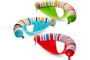 SLOOSH Inflatable Pool Noodle Chair, 3 Packs Stripes Design Pool Floats Noodle Sling Floatie, Swimming Party Floating Chair for Adult Party Summer Water Fun,Stripe